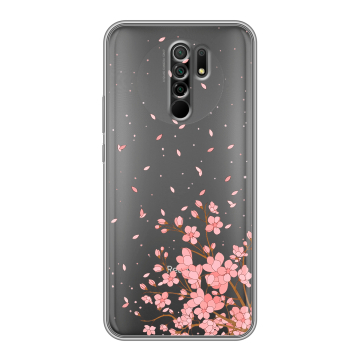 Силиконовый чехол на Xiaomi RedMi 9 с принтом Ветка сакуры Силиконовый чехол на Xiaomi RedMi 9 с принтом Ветка сакуры