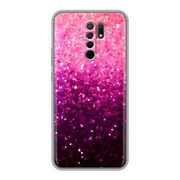 Силиконовый чехол на Xiaomi RedMi 9 с принтом Блестки Силиконовый чехол на Xiaomi RedMi 9 с принтом Блестки