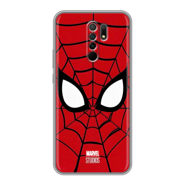 Силиконовый чехол на Xiaomi RedMi 9 с принтом человек паук spiderman Силиконовый чехол на Xiaomi RedMi 9 с принтом человек паук spiderman
