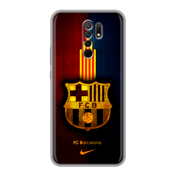 Силиконовый чехол на Xiaomi RedMi 9 с принтом Барселона Barcelona Силиконовый чехол на Xiaomi RedMi 9 с принтом Барселона Barcelona