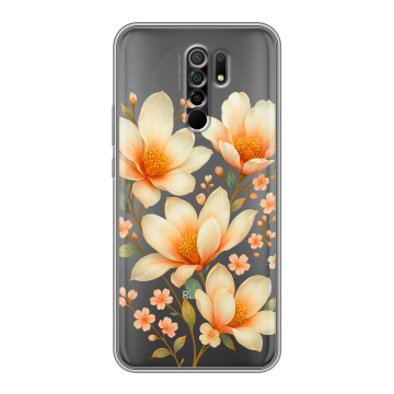 Силиконовый чехол на Xiaomi RedMi 9 с принтом Цветы