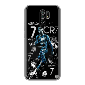 Силиконовый чехол на Xiaomi RedMi 9 с принтом Реал Роналдо Силиконовый чехол на Xiaomi RedMi 9 с принтом Реал Роналдо