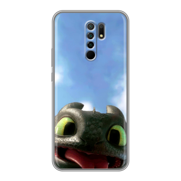 Силиконовый чехол на Xiaomi RedMi 9 с принтом Как приручить дракона Силиконовый чехол на Xiaomi RedMi 9 с принтом Как приручить дракона