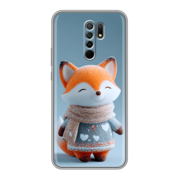 Силиконовый чехол на Xiaomi RedMi 9 с принтом Лиса