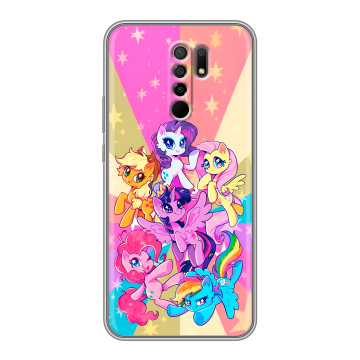 Силиконовый чехол на Xiaomi RedMi 9 с принтом My little pony Дружба чудо Силиконовый чехол на Xiaomi RedMi 9 с принтом My little pony Дружба чудо