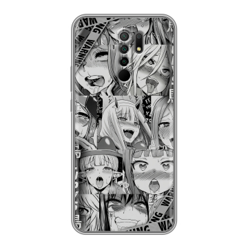 Силиконовый чехол на Xiaomi RedMi 9 с принтом Ahegao Ахегао Аниме Силиконовый чехол на Xiaomi RedMi 9 с принтом Ahegao Ахегао Аниме