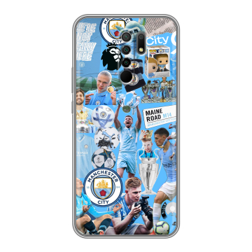 Силиконовый чехол на Xiaomi RedMi 9 с принтом Man City Манчестер Сити Силиконовый чехол на Xiaomi RedMi 9 с принтом Man City Манчестер Сити