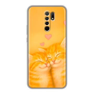Силиконовый чехол на Xiaomi RedMi 9 с принтом Милые котята Силиконовый чехол на Xiaomi RedMi 9 с принтом Милые котята