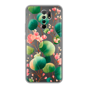 Силиконовый чехол на Xiaomi RedMi 9 с принтом женский Силиконовый чехол на Xiaomi RedMi 9 с принтом женский
