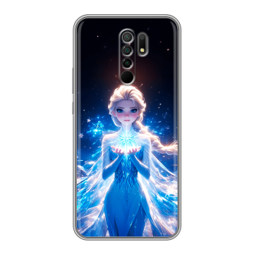 Силиконовый чехол на Xiaomi RedMi 9 с принтом Холодное сердце Frozen Силиконовый чехол на Xiaomi RedMi 9 с принтом Холодное сердце Frozen