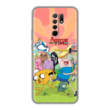Силиконовый чехол на Xiaomi RedMi 9 с принтом Adventure time Время приключений Силиконовый чехол на Xiaomi RedMi 9 с принтом Adventure time Время приключений
