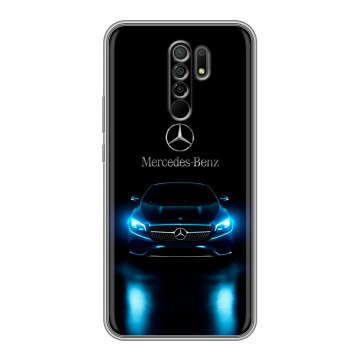 Силиконовый чехол на Xiaomi RedMi 9 с принтом Mercedes Мерседес Силиконовый чехол на Xiaomi RedMi 9 с принтом Mercedes Мерседес