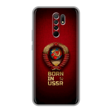 Силиконовый чехол на Xiaomi RedMi 9 с принтом Флаг Герб СССР Силиконовый чехол на Xiaomi RedMi 9 с принтом Флаг Герб СССР