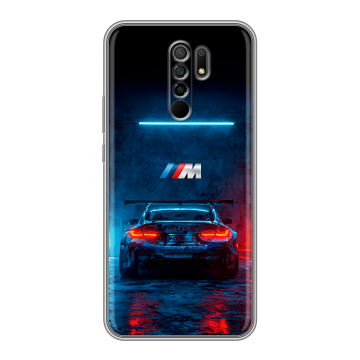 Силиконовый чехол на Xiaomi RedMi 9 с принтом BMW БМВ Силиконовый чехол на Xiaomi RedMi 9 с принтом BMW БМВ