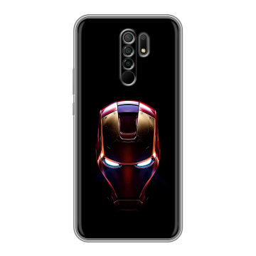 Силиконовый чехол на Xiaomi RedMi 9 с принтом IronMan Железный человек Силиконовый чехол на Xiaomi RedMi 9 с принтом IronMan Железный человек