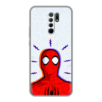 Силиконовый чехол на Xiaomi RedMi 9 с принтом Spiderman Человек паук Силиконовый чехол на Xiaomi RedMi 9 с принтом Spiderman Человек паук