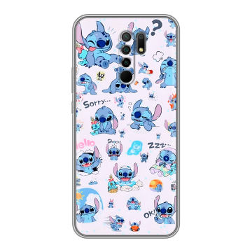 Силиконовый чехол на Xiaomi RedMi 9 с принтом Лило и Стич Силиконовый чехол на Xiaomi RedMi 9 с принтом Лило и Стич