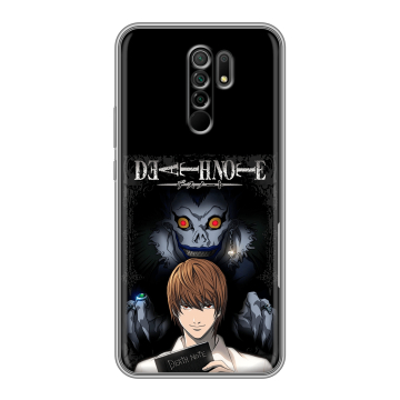 Силиконовый чехол на Xiaomi RedMi 9 с принтом Death note Тетрадь смерти Силиконовый чехол на Xiaomi RedMi 9 с принтом Death note Тетрадь смерти