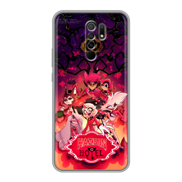 Силиконовый чехол на Xiaomi RedMi 9 с принтом Hazbin Hotel Отель Хазбин Силиконовый чехол на Xiaomi RedMi 9 с принтом Hazbin Hotel Отель Хазбин