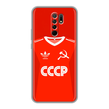 Силиконовый чехол на Xiaomi RedMi 9 с принтом Флаг Герб СССР Силиконовый чехол на Xiaomi RedMi 9 с принтом Флаг Герб СССР