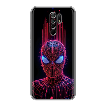 Силиконовый чехол на Xiaomi RedMi 9 с принтом Spiderman Человек паук Силиконовый чехол на Xiaomi RedMi 9 с принтом Spiderman Человек паук