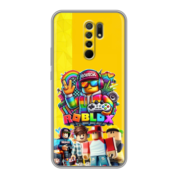 Силиконовый чехол на Xiaomi RedMi 9 с принтом Roblox Роблокс Силиконовый чехол на Xiaomi RedMi 9 с принтом Roblox Роблокс