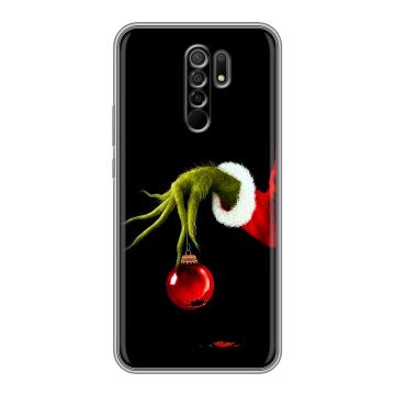 Силиконовый чехол на Xiaomi RedMi 9 с принтом Новый год Гринч Силиконовый чехол на Xiaomi RedMi 9 с принтом Новый год Гринч