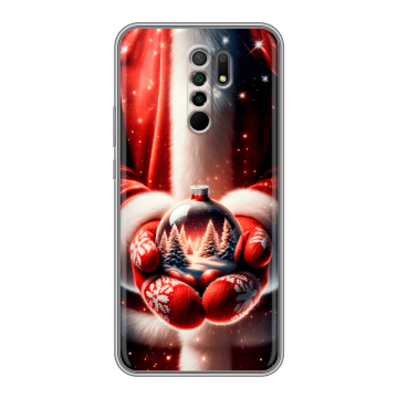 Силиконовый чехол на Xiaomi RedMi 9 с принтом Новый год Силиконовый чехол на Xiaomi RedMi 9 с принтом Новый год