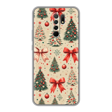 Силиконовый чехол на Xiaomi RedMi 9 с принтом Новый год Силиконовый чехол на Xiaomi RedMi 9 с принтом Новый год