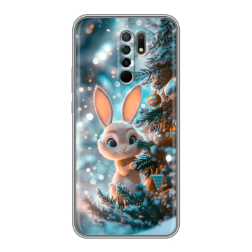 Силиконовый чехол на Xiaomi RedMi 9 с принтом Новый год Силиконовый чехол на Xiaomi RedMi 9 с принтом Новый год
