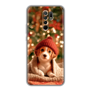 Силиконовый чехол на Xiaomi RedMi 9 с принтом Новый год Силиконовый чехол на Xiaomi RedMi 9 с принтом Новый год
