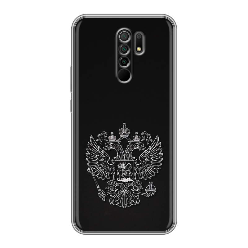 Силиконовый чехол на Xiaomi RedMi 9 с принтом Герб России Силиконовый чехол на Xiaomi RedMi 9 с принтом Герб России