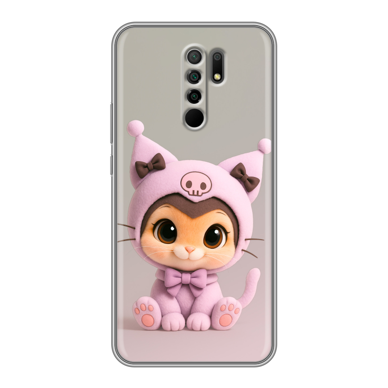 Силиконовый противоударный чехол на Xiaomi RedMi 9 с принтом Куроми Kuromi Силиконовый противоударный чехол на Xiaomi RedMi 9 с принтом Куроми Kuromi