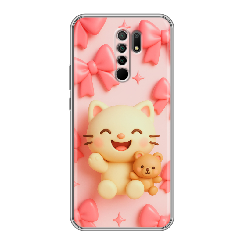 Силиконовый чехол на Xiaomi RedMi 9 с принтом для девочек Силиконовый чехол на Xiaomi RedMi 9 с принтом для девочек