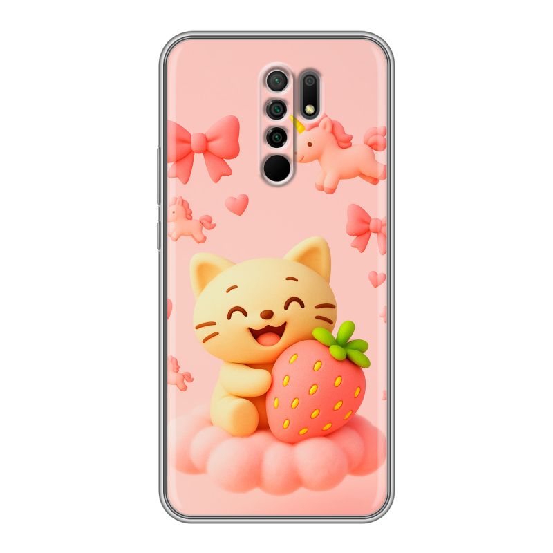 Силиконовый чехол на Xiaomi RedMi 9 с принтом для девочек Силиконовый чехол на Xiaomi RedMi 9 с принтом для девочек