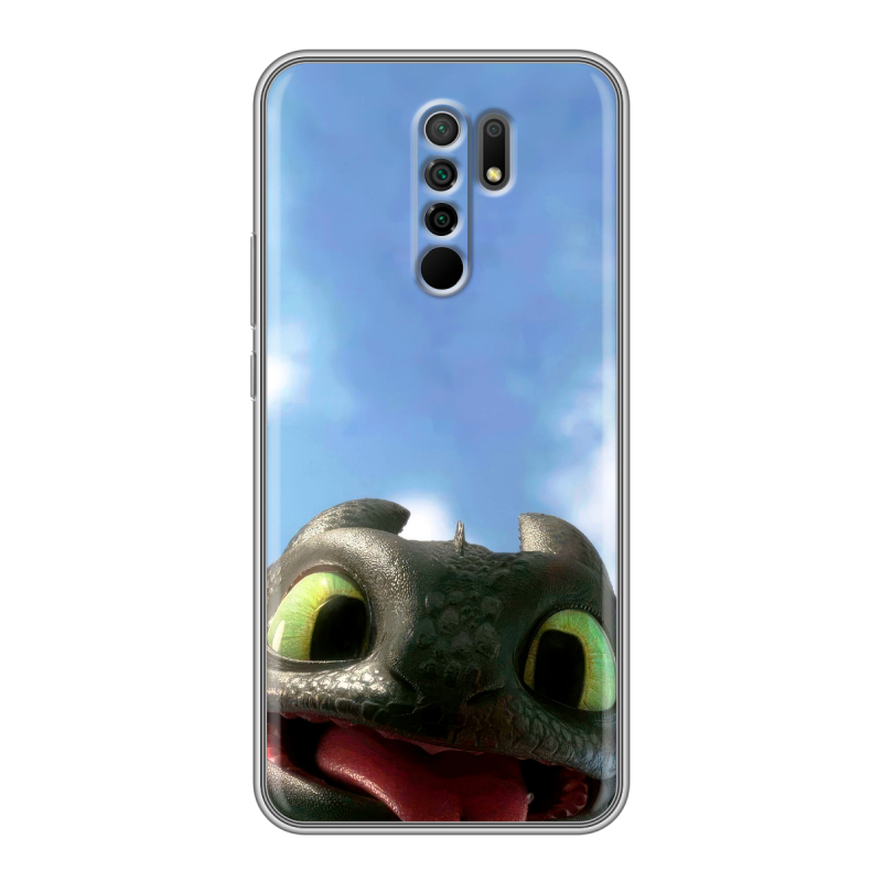 Силиконовый чехол на Xiaomi RedMi 9 с принтом Как приручить дракона Силиконовый чехол на Xiaomi RedMi 9 с принтом Как приручить дракона