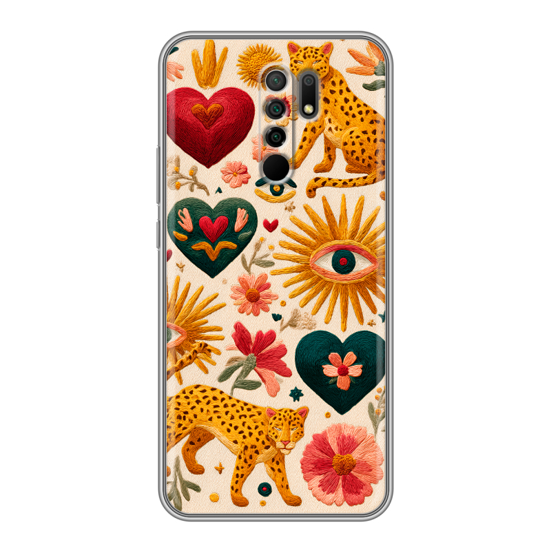 Силиконовый чехол на Xiaomi RedMi 9 с принтом Модный принт Силиконовый чехол на Xiaomi RedMi 9 с принтом Модный принт