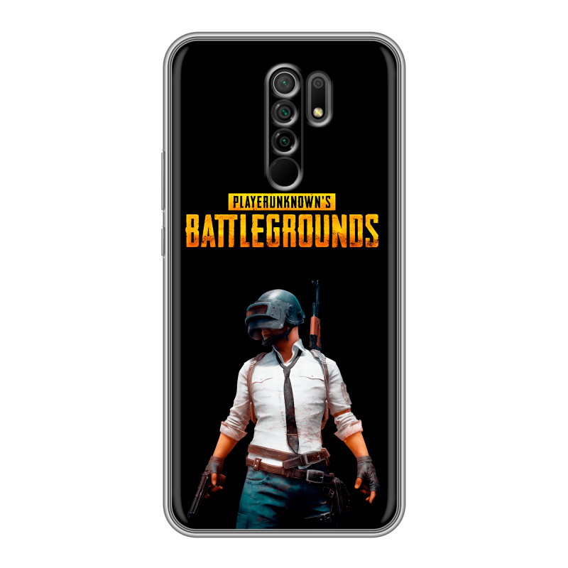 Силиконовый противоударный чехол на Xiaomi RedMi 9 с принтом PUGB ПАГБ Силиконовый противоударный чехол на Xiaomi RedMi 9 с принтом PUGB ПАГБ