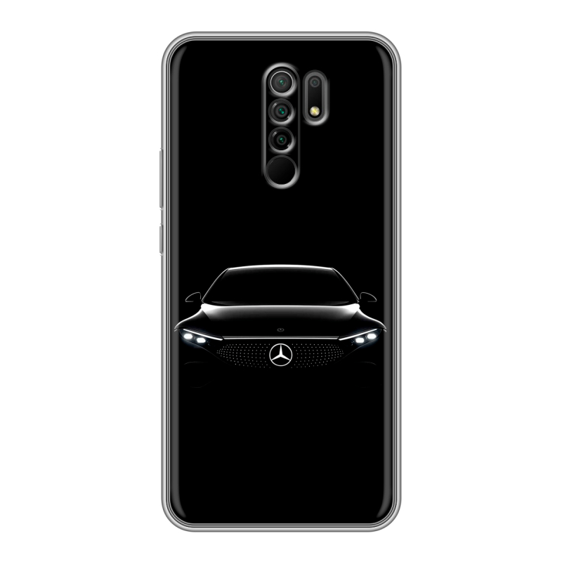 Силиконовый чехол на Xiaomi RedMi 9 с принтом Mercedes Мерседес Силиконовый чехол на Xiaomi RedMi 9 с принтом Mercedes Мерседес