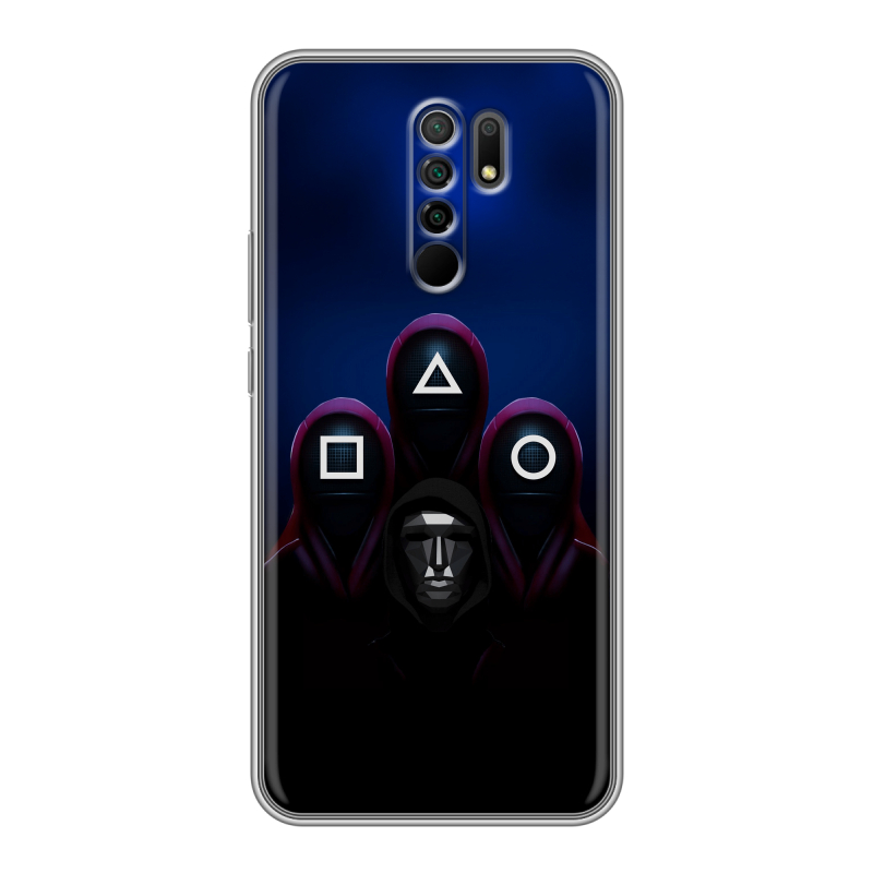 Силиконовый чехол на Xiaomi RedMi 9 с принтом Игра Кальмара Силиконовый чехол на Xiaomi RedMi 9 с принтом Игра Кальмара