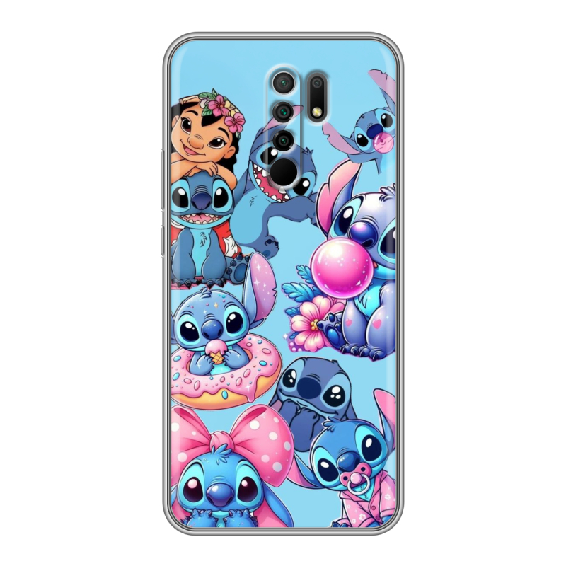 Силиконовый чехол на Xiaomi RedMi 9 с принтом Лило и Стич Силиконовый чехол на Xiaomi RedMi 9 с принтом Лило и Стич