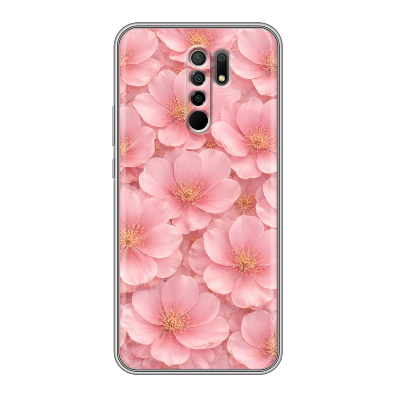 Силиконовый противоударный чехол на Xiaomi RedMi 9 с принтом женский Силиконовый противоударный чехол на Xiaomi RedMi 9 с принтом женский