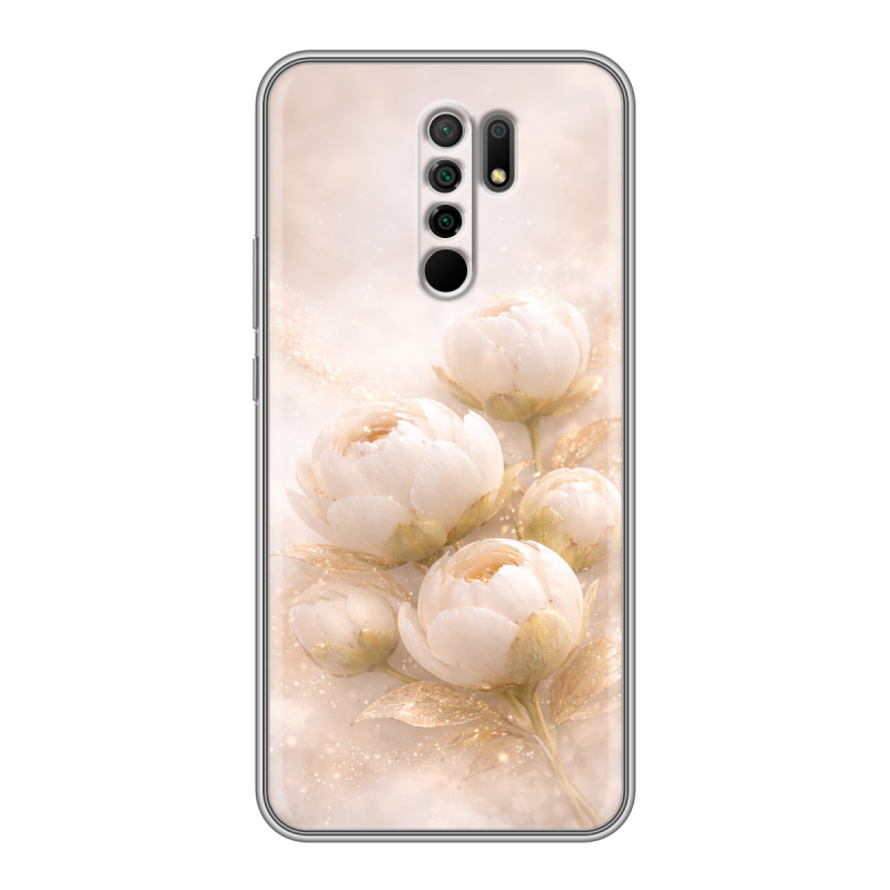 Силиконовый противоударный чехол на Xiaomi RedMi 9 с принтом женский Силиконовый противоударный чехол на Xiaomi RedMi 9 с принтом женский