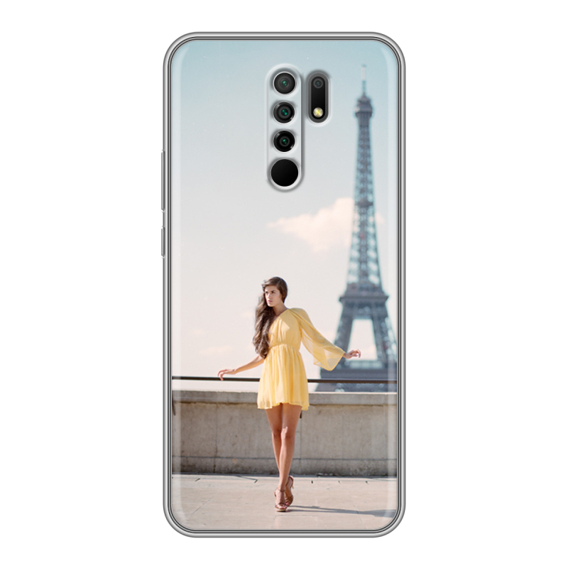 Силиконовый противоударный чехол на Xiaomi RedMi 9 с принтом Париж Силиконовый противоударный чехол на Xiaomi RedMi 9 с принтом Париж