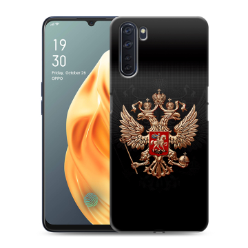 Силиконовый чехол на OPPO A91 с принтом Герб России Силиконовый чехол на OPPO A91 с принтом Герб России