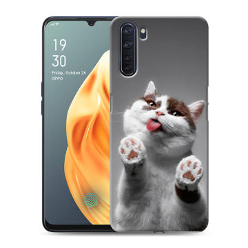 Силиконовый чехол на OPPO A91 с принтом Коты Силиконовый чехол на OPPO A91 с принтом Коты