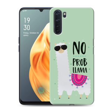 Силиконовый чехол на OPPO A91 с принтом Лама Силиконовый чехол на OPPO A91 с принтом Лама