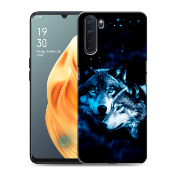 Силиконовый чехол на OPPO A91 с принтом Волки Силиконовый чехол на OPPO A91 с принтом Волки