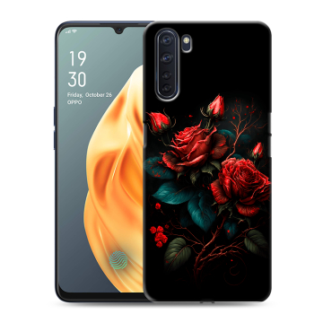 Силиконовый чехол на OPPO A91 с принтом Розы красные