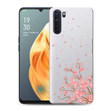 Силиконовый чехол на OPPO A91 с принтом Ветка сакуры Силиконовый чехол на OPPO A91 с принтом Ветка сакуры